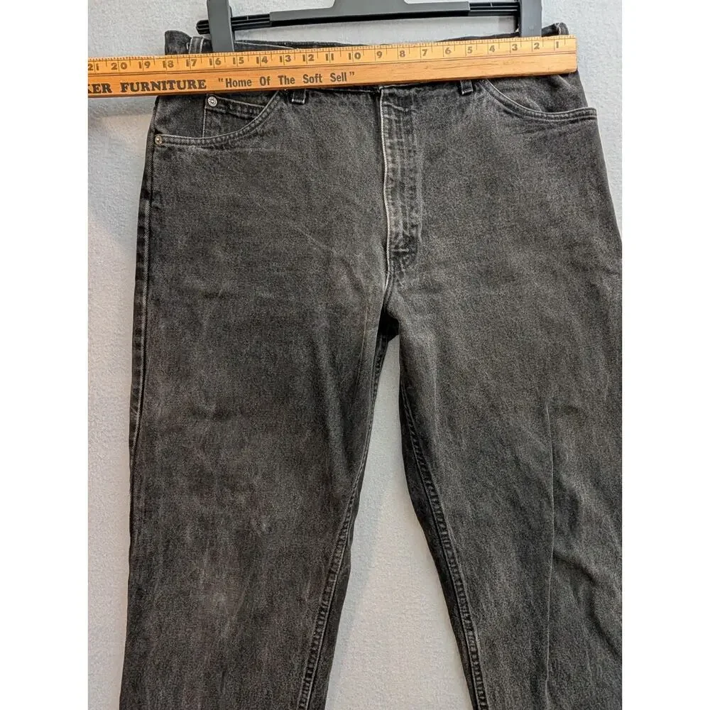 VINTAGE 90’s Levi's Orange Tab Jeans Mens 38x30 Black 40550 4155 Black Dark Wash